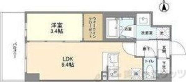 アヴェニール中崎の物件間取画像